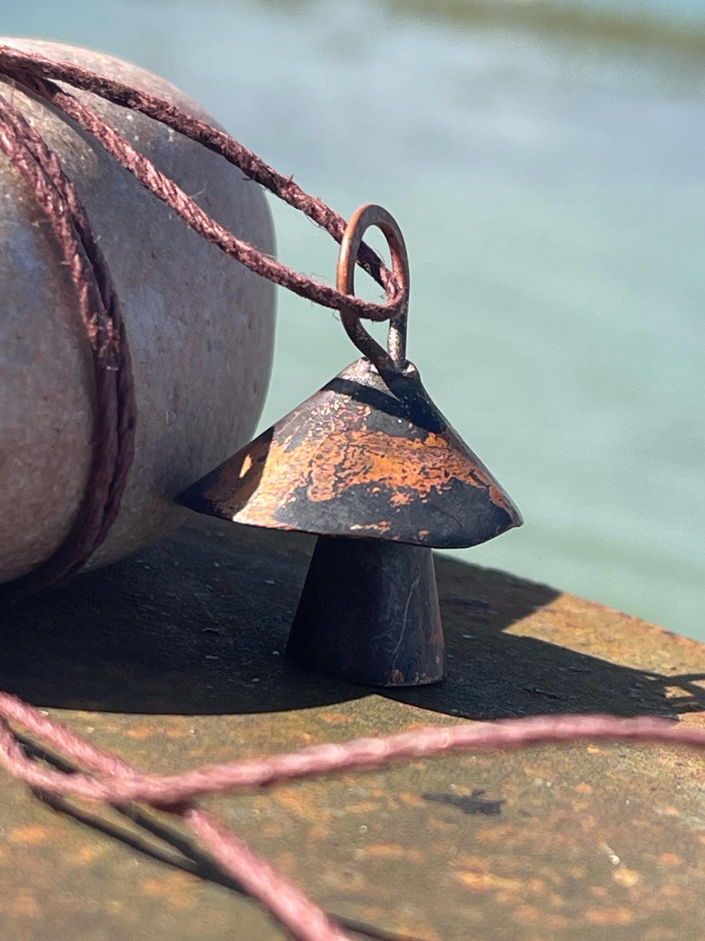 Handmade mushroom necklace. Mushroom jewellery. Boho gifts.