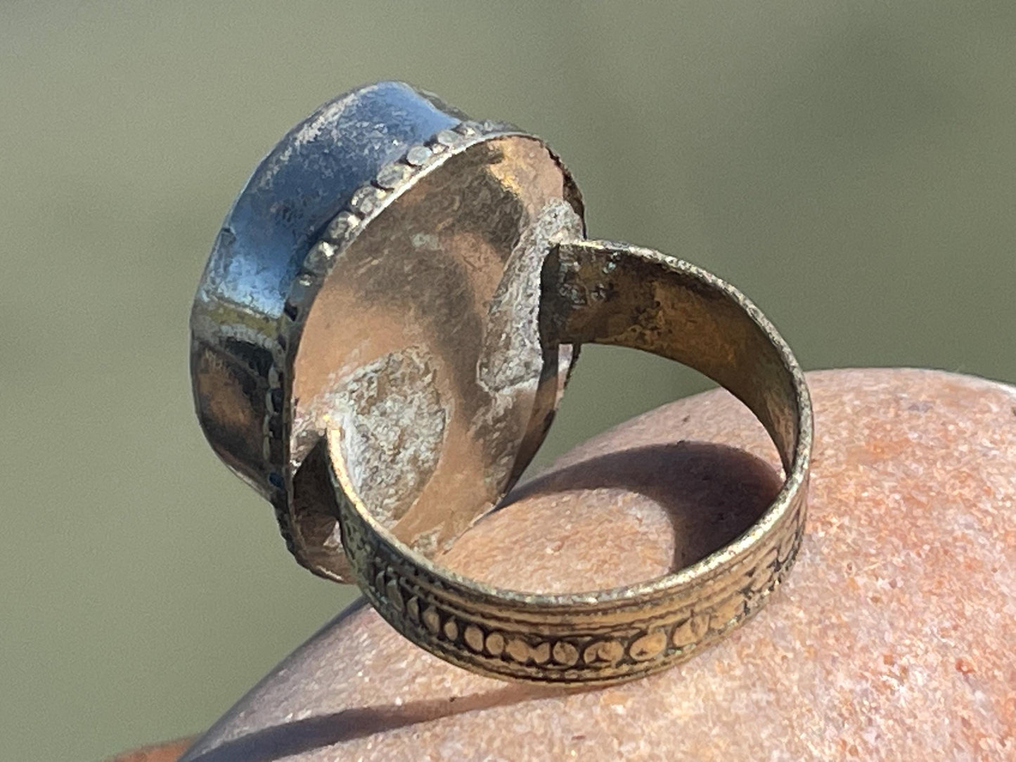 Fabulous vintage ring, large orange ring, boho vintage jewellery, ethical jewellery, gypsy ring. Gypsy jewellery, statement jewellery