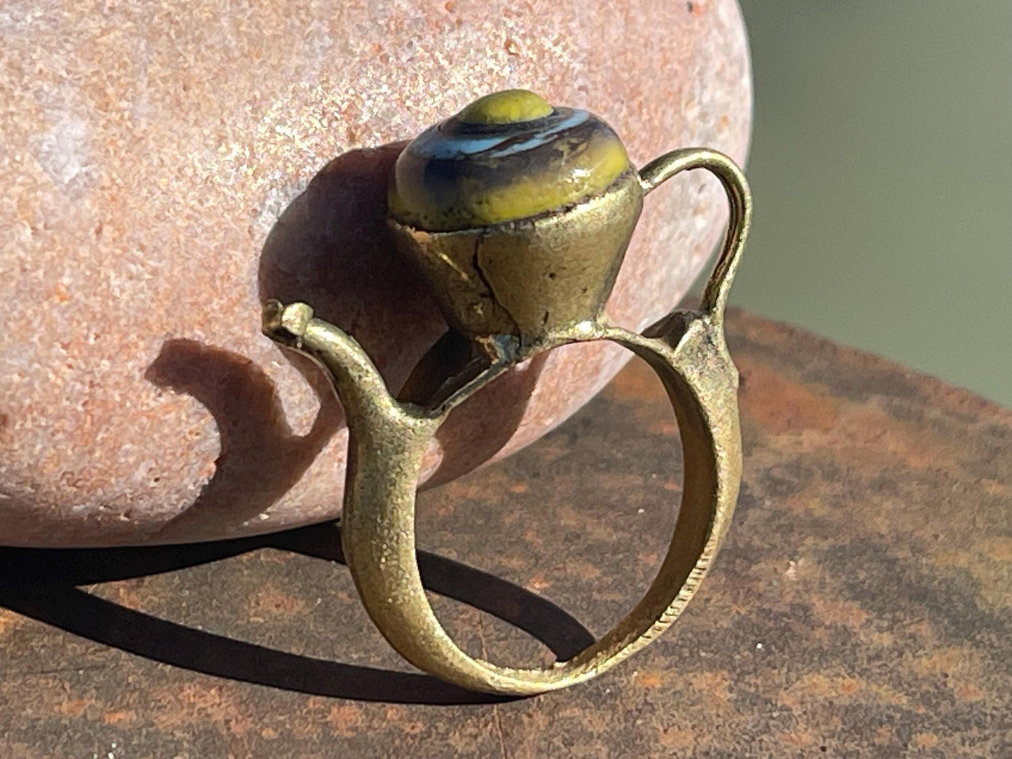 Fabulous vintage ring, large red ring, boho vintage jewellery, ethical jewellery, gypsy ring. Gypsy jewellery, statement jewellery