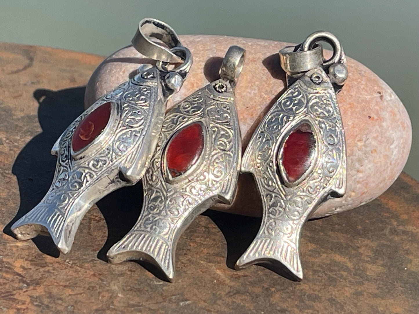 Gypsy jewellery, fish necklace, eco friendly jewellery, vintage jewellery, ethical jewellery, fish pendant, boho necklace, unique necklace