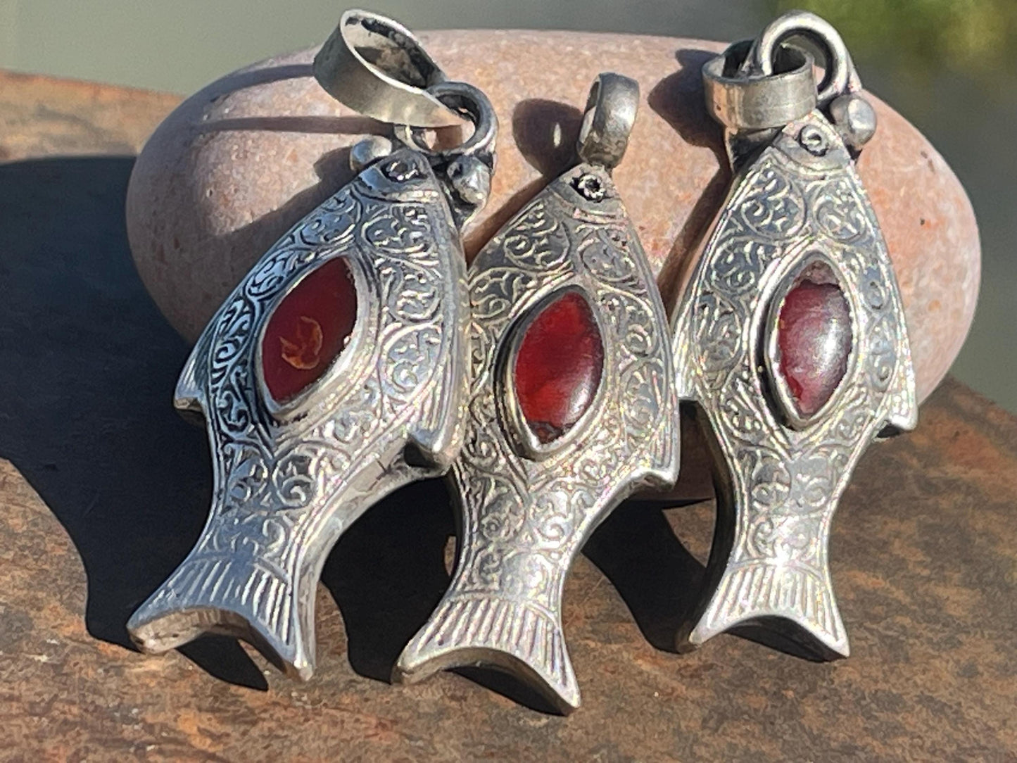 Gypsy jewellery, fish necklace, eco friendly jewellery, vintage jewellery, ethical jewellery, fish pendant, boho necklace, unique necklace