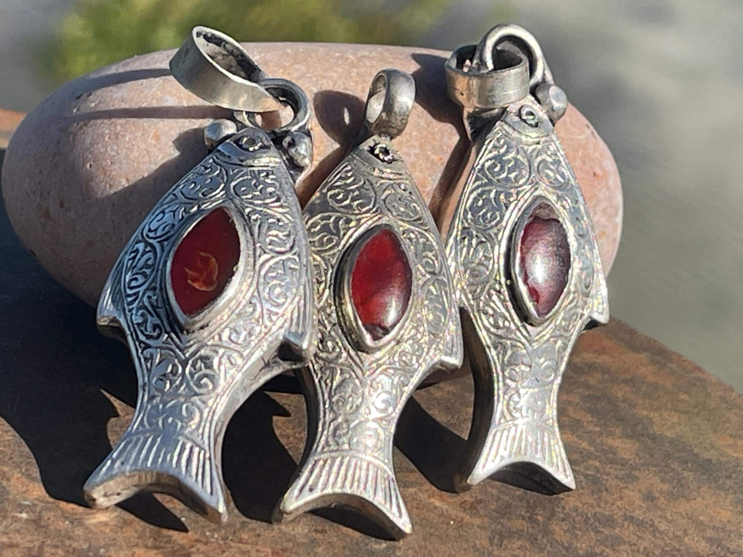 Gypsy jewellery, fish necklace, eco friendly jewellery, vintage jewellery, ethical jewellery, fish pendant, boho necklace, unique necklace