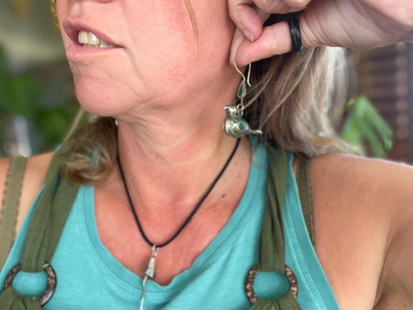 Gypsy jewellery, vintage bird earrings, silver bird earrings, vintage bird jewellery, ethical jewellery,  gypsy earrings, unusual gift ideas