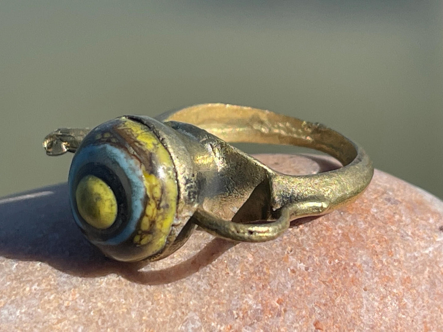 Fabulous vintage ring, large red ring, boho vintage jewellery, ethical jewellery, gypsy ring. Gypsy jewellery, statement jewellery