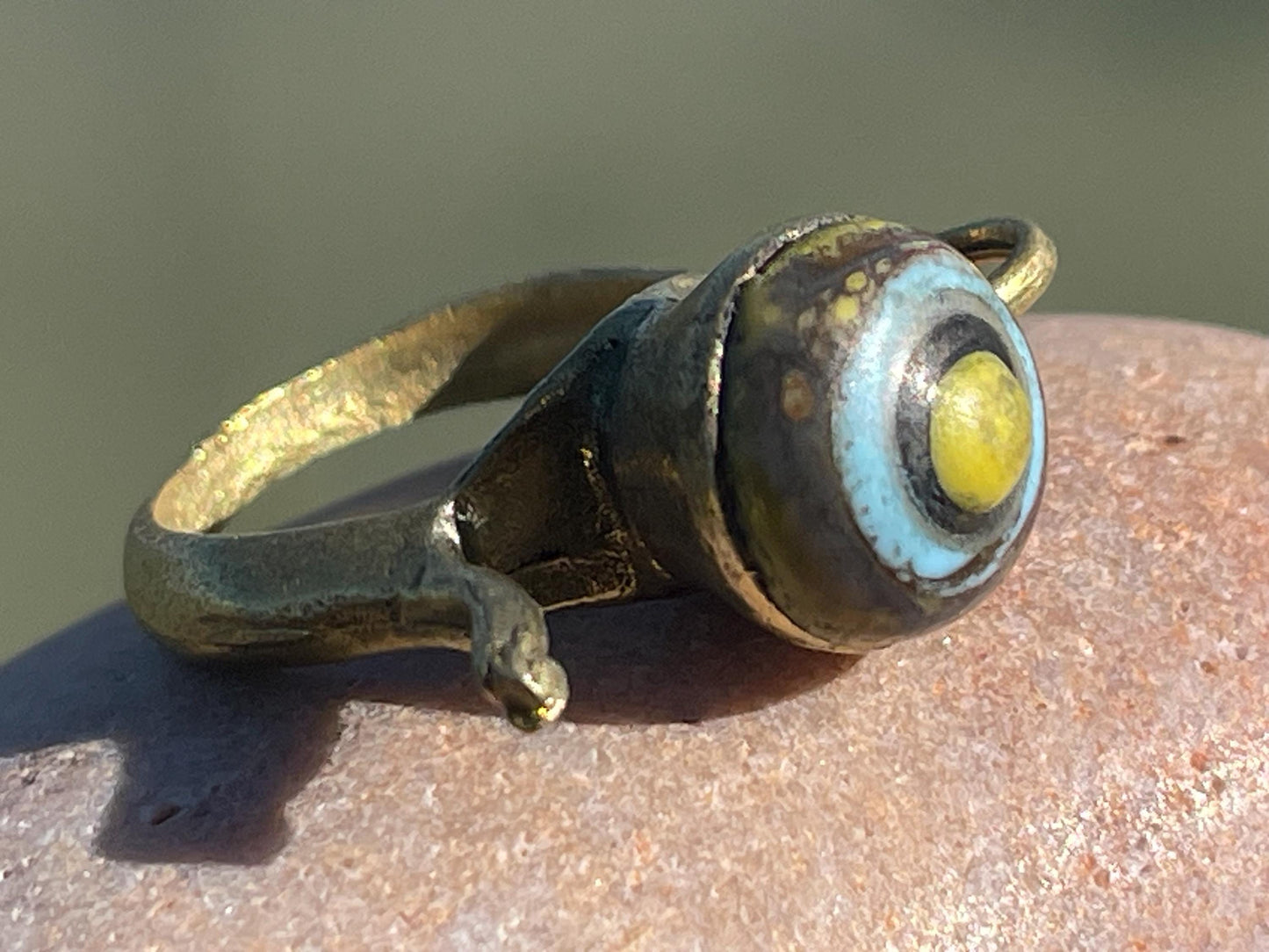 Fabulous vintage ring, large red ring, boho vintage jewellery, ethical jewellery, gypsy ring. Gypsy jewellery, statement jewellery