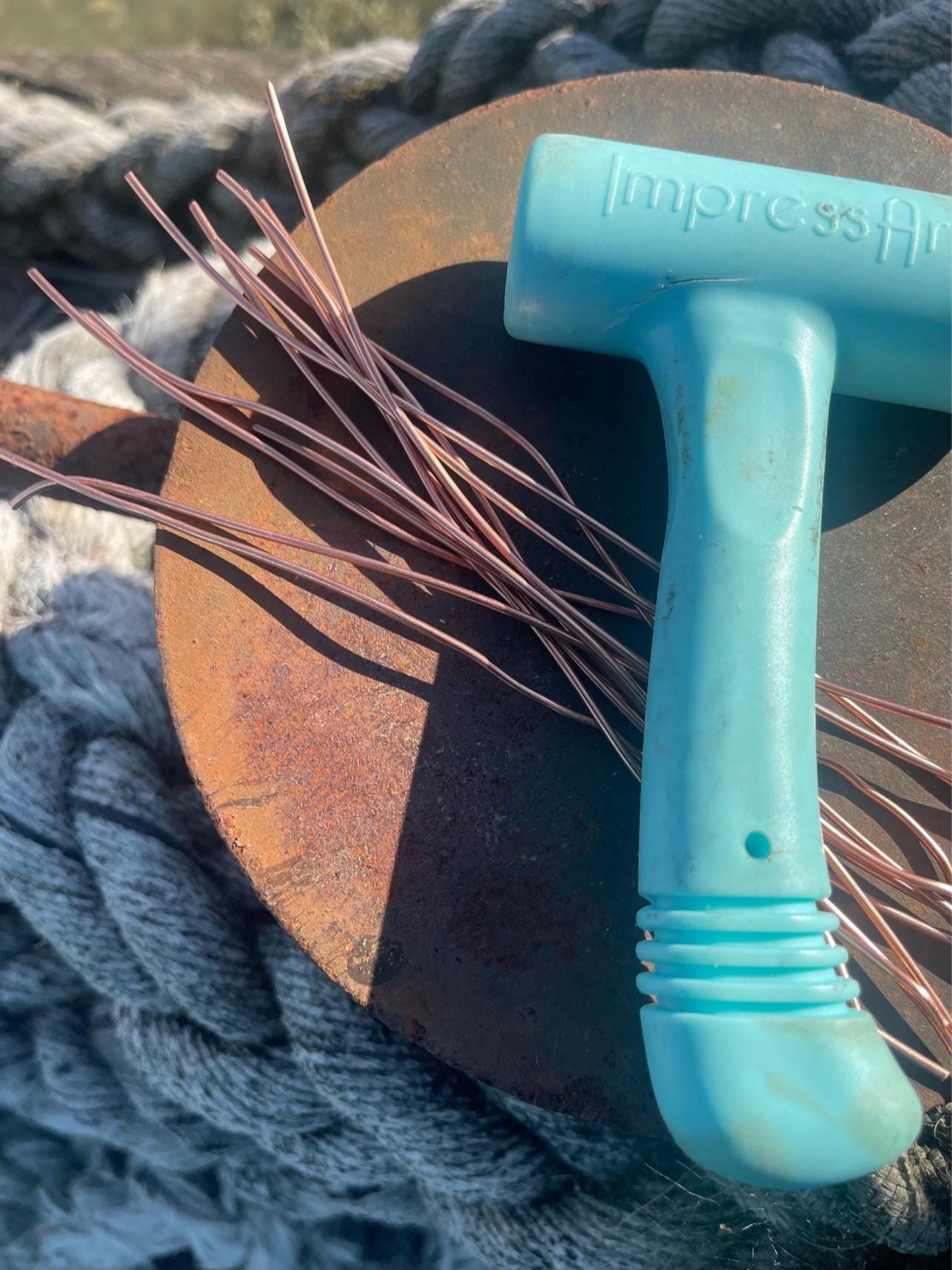 Eco friendly glass hoops on recycled copper.. Unique earrings, ethical jewellery, unusual boho jewellery, eco friendly jewellery. Eco gifts.