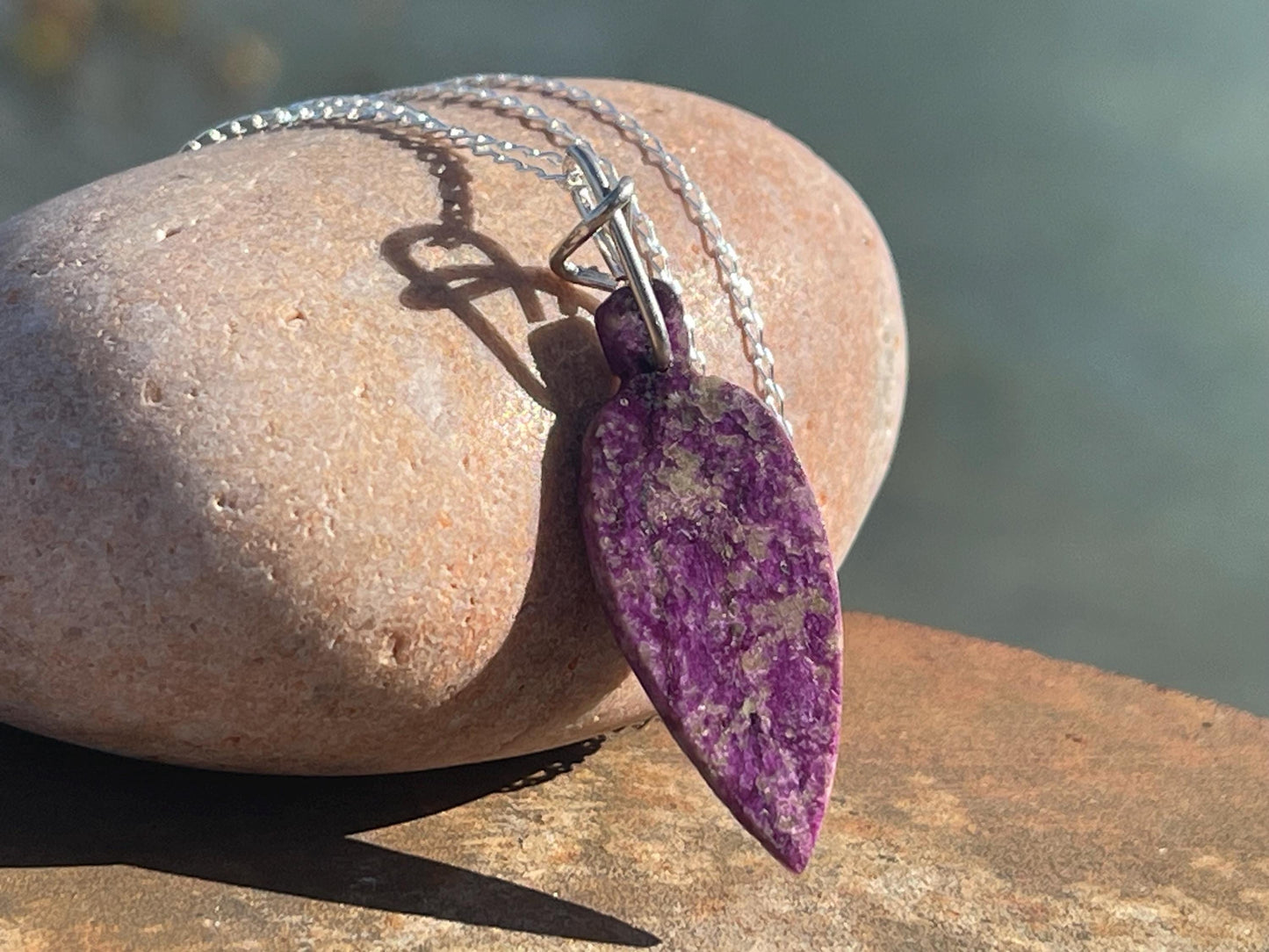 Amethyst pendant, amethyst necklace, amethyst jewellery, unusual gift for him, boho handmade necklace, romantic gift for her, boho pendant