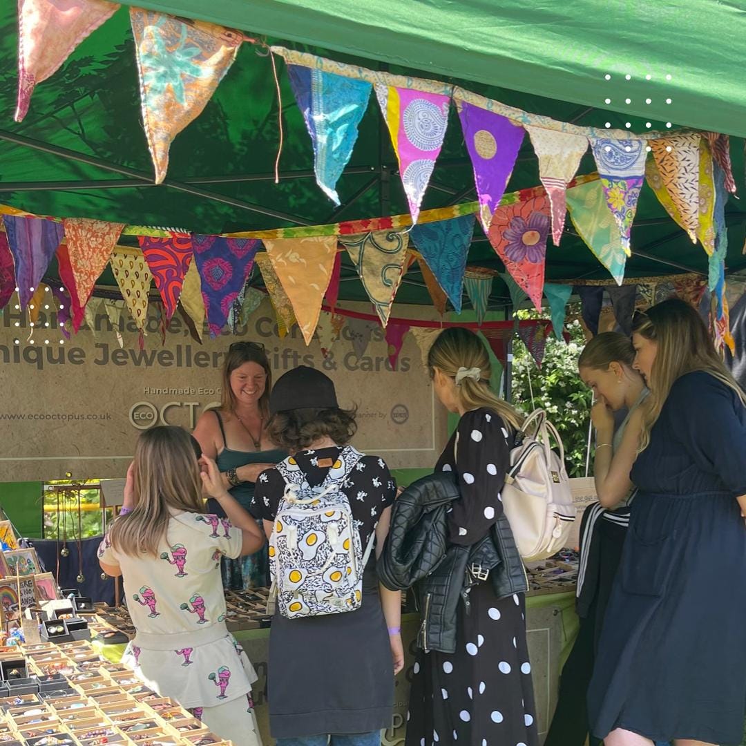 Eco friendly blue ceramic and recycled copper earrings. Unique earrings, ethical jewellery, unusual boho jewellery, eco friendly jewellery.