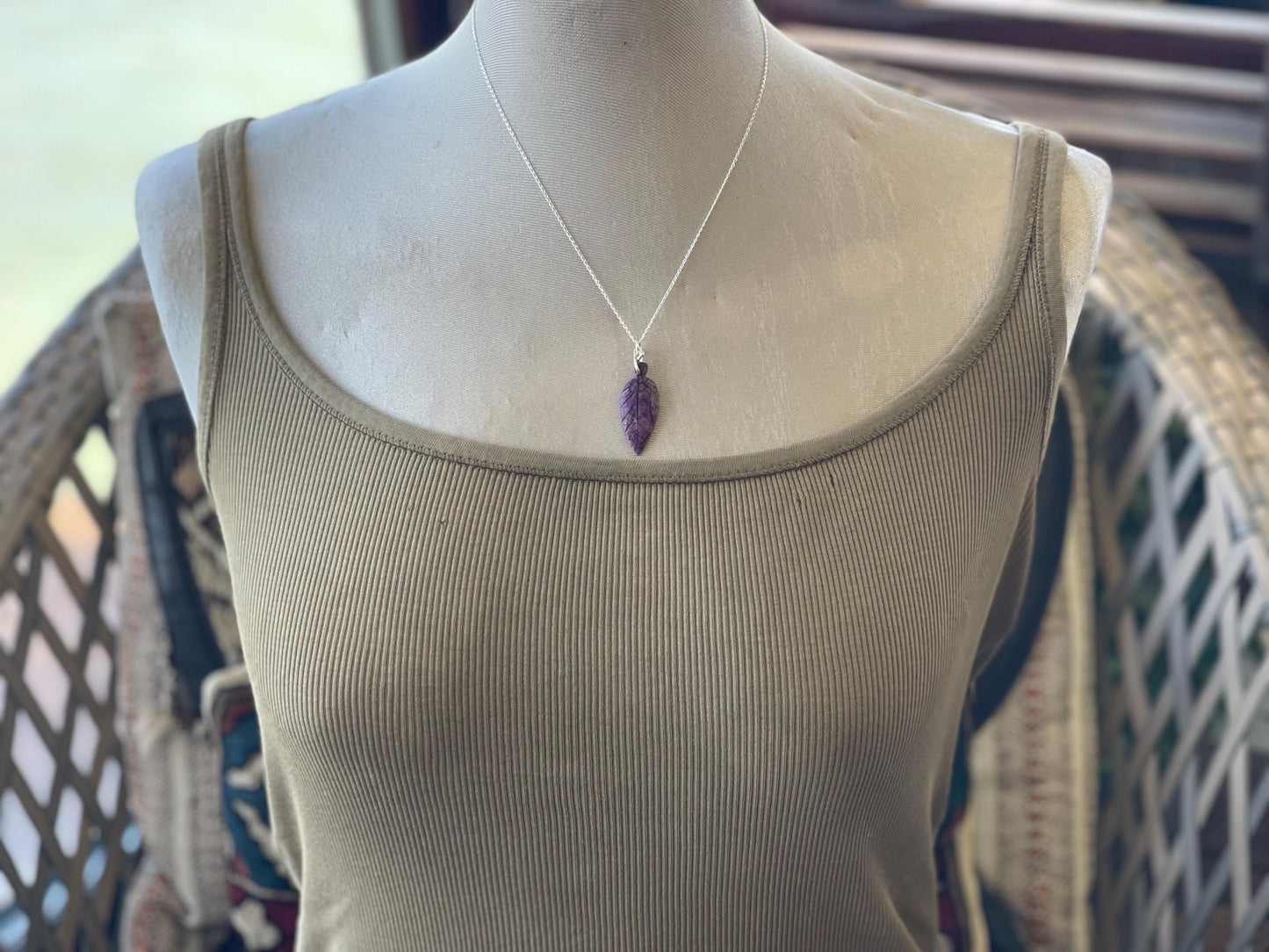 Amethyst pendant, amethyst necklace, amethyst jewellery, unusual gift for him, boho handmade necklace, romantic gift for her, boho pendant