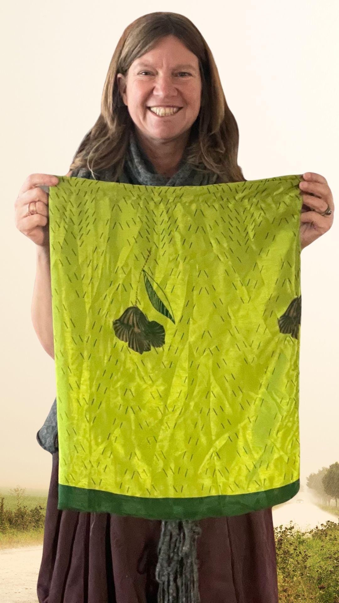 Large recycled sari bags. Alternative eco friendly wrapping option. Recycled bags for gifts. Recycled gift bags. Ethical draw string bags.