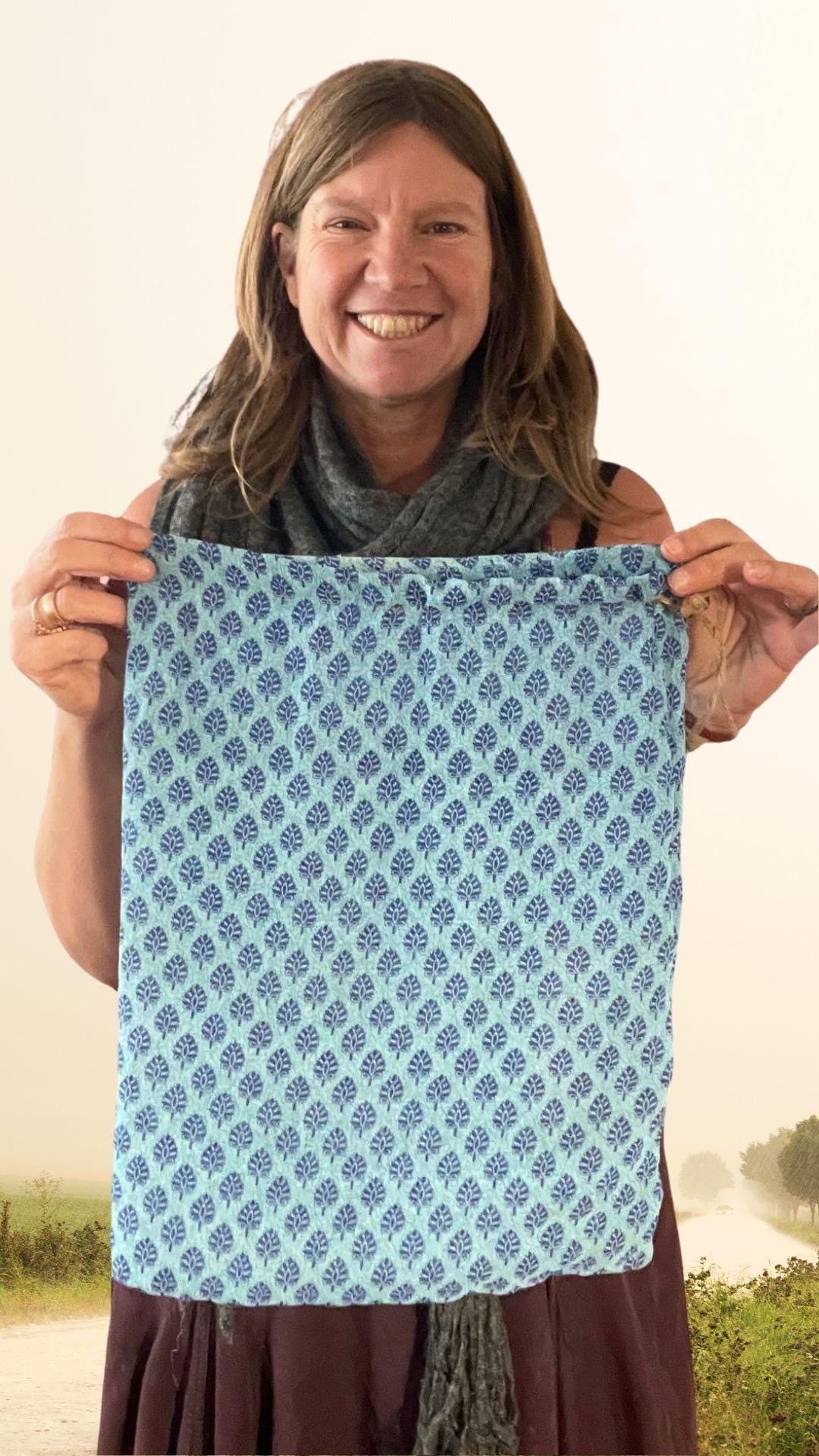 Large recycled sari bags. Alternative eco friendly wrapping option. Recycled bags for gifts. Recycled gift bags. Ethical draw string bags.