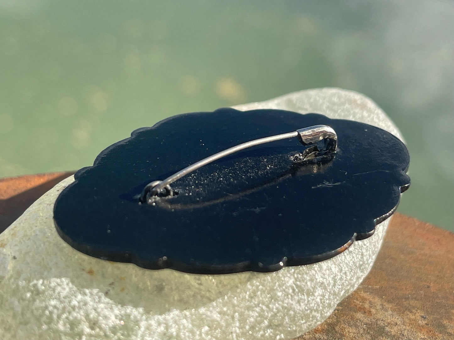 Vintage Russian brooch. Recycled brooch, eco friendly jewellery, ethical jewellery, large brooch. Eco friendly gifts, boho jewellery