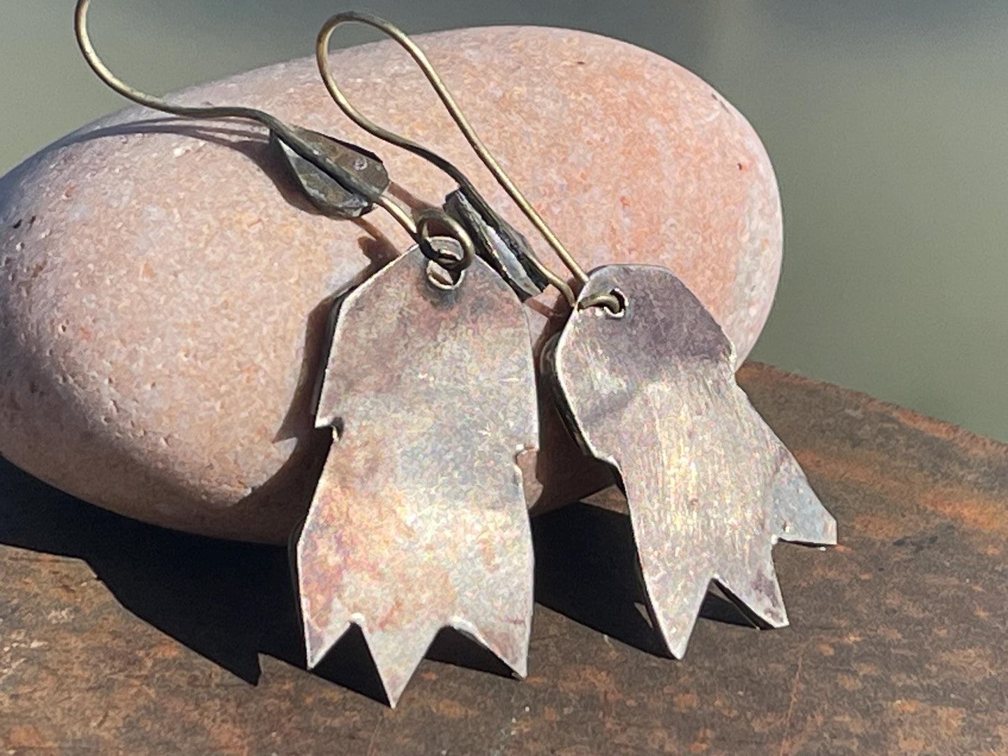 Gypsy jewellery, vintage teardrop earrings, red jewellery, ethical jewellery, gypsy earrings, romantic gifts, eco friendly jewellery