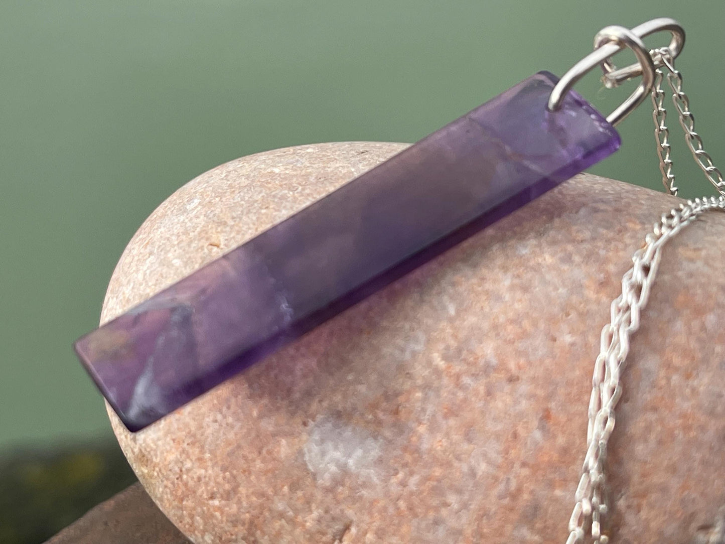 Amethyst pendant, amethyst necklace, amethyst jewellery, unusual gift for him, boho handmade necklace, romantic gift for her, boho pendant