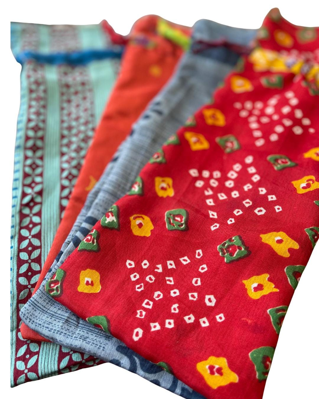 4 recycled sari bottle bags. Eco friendly bottle bags. Recycled bags for gifts. Recycled gift bags. Ethical draw string bags. Wine bags.