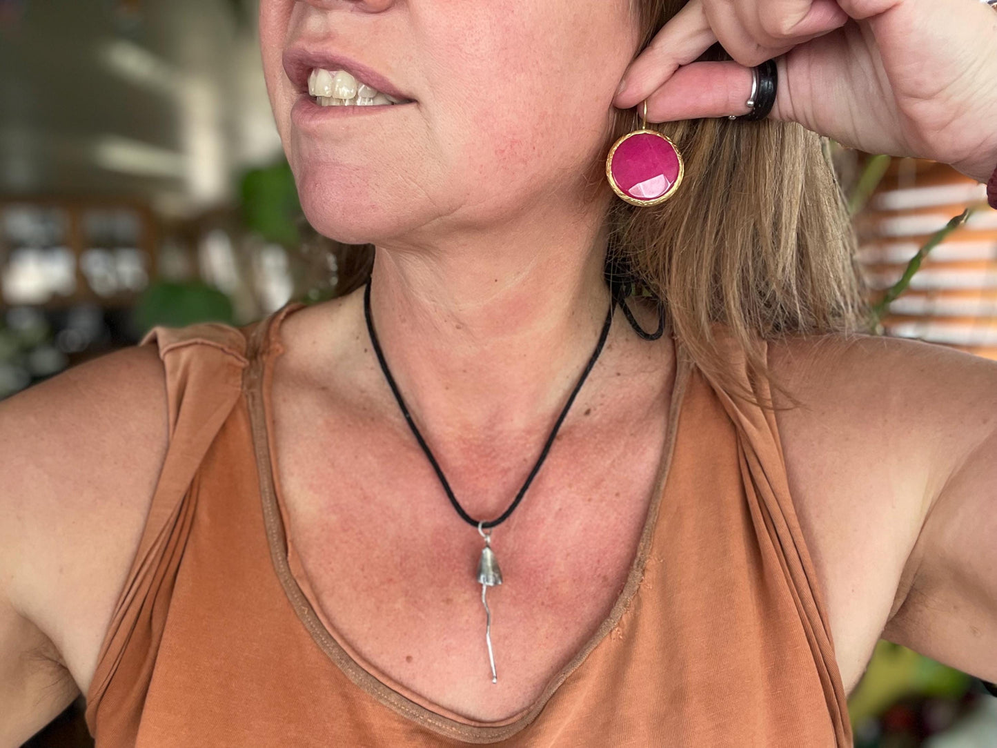 Gypsy jewellery, pink vintage earrings, pink jewellery, ethical jewellery, gypsy earrings, romantic gifts, eco friendly jewellery