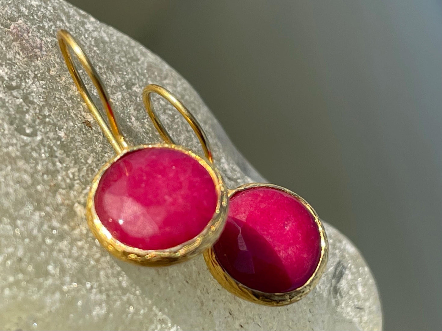 Gypsy jewellery, pink / purple vintage earrings, pink jewellery, ethical jewellery, gypsy earrings, romantic gifts, eco friendly jewellery