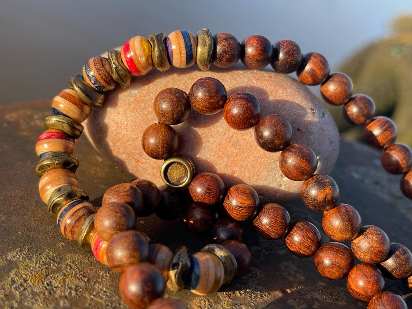 Handmade necklace made from old skateboards. Skateboard necklace. Unique gifts for men. Sustainable jewellery. Eco friendly necklaces.