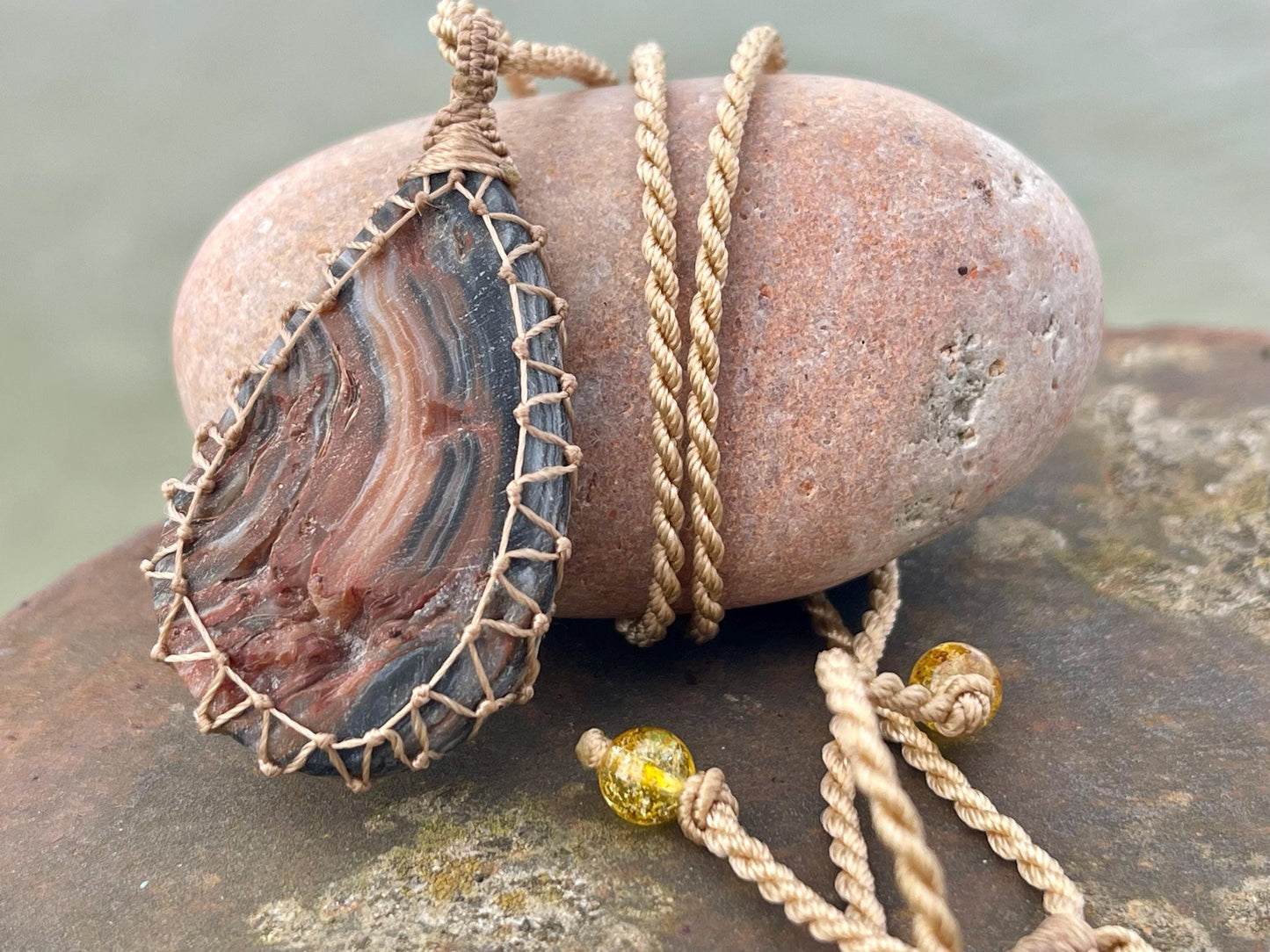 Desert druzy agate necklace, ethical jewellery, bohemian necklace, unusual jewellery, agate pendant, white gemstone necklace. Boho jewellery