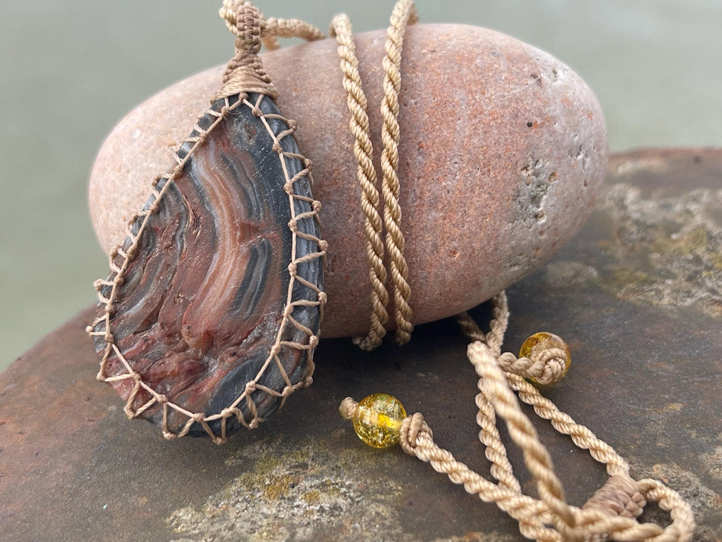 Desert druzy agate necklace, ethical jewellery, bohemian necklace, unusual jewellery, agate pendant, white gemstone necklace. Boho jewellery