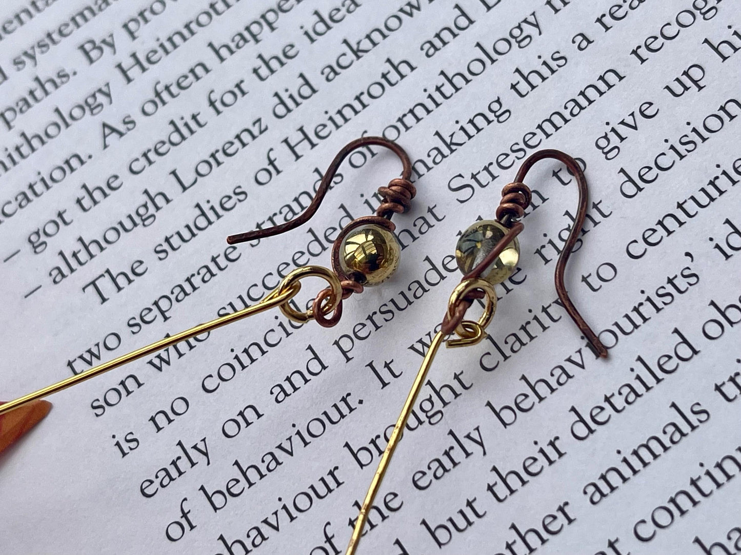 Bird origami earrings on recycled metals. Eco friendly jewellery. Bird earrings. Handmade bird jewellery. Red birds. Ethical jewellery.