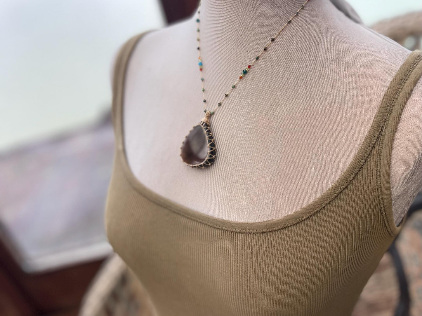 Stunning pink labradorite necklace, ethical jewellery, boho necklace, boho jewellery, labradorite pendant, gemstone necklace. Boho jewellery