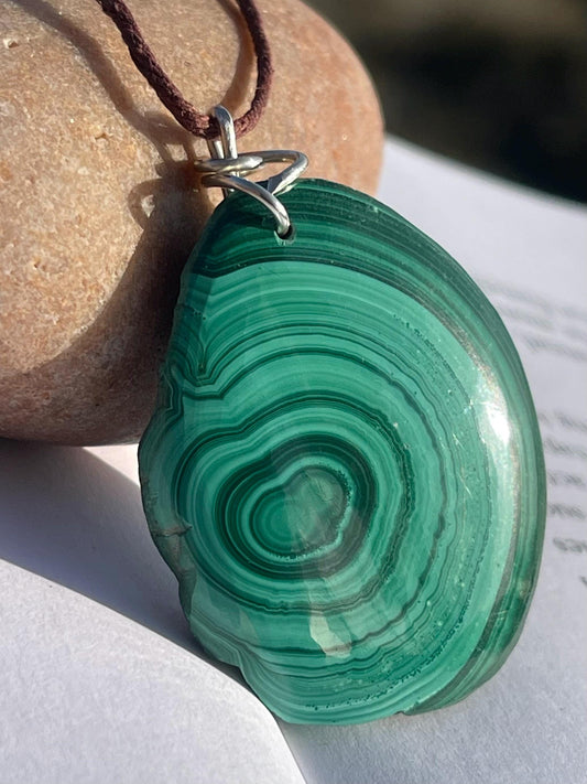 Chrysocolla Malachite necklace, ethical jewellery, bohemian necklace, unusual jewellery, malachite pendant, blue gemstone necklace