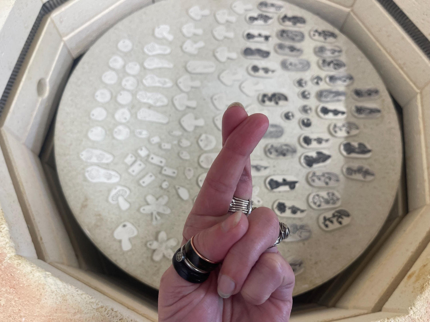 Handmade bee necklace. Eco friendly jewellery. Ethical pendants made with waste clay and recycled sterling silver. Ethical jewellery.