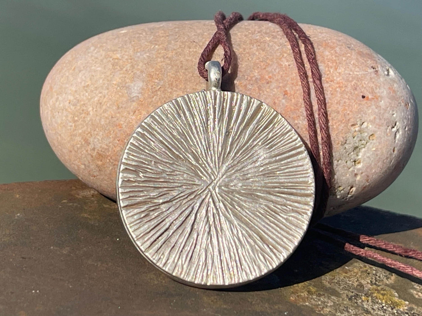 Flower necklace, ethical jewellery, forget me not necklace, handmade necklace, boho jewellery, flower pendant. Remembrance gifts.