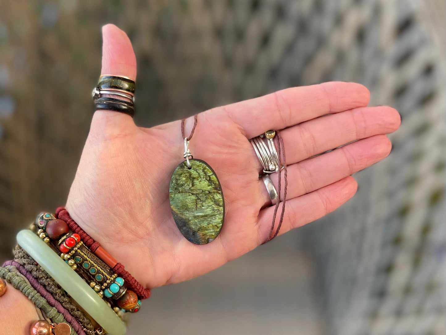 Labradorite necklace, labradorite jewellery, boho gift for her, unusual necklace, ethical jewellery, handmade necklace, labradorite pendant