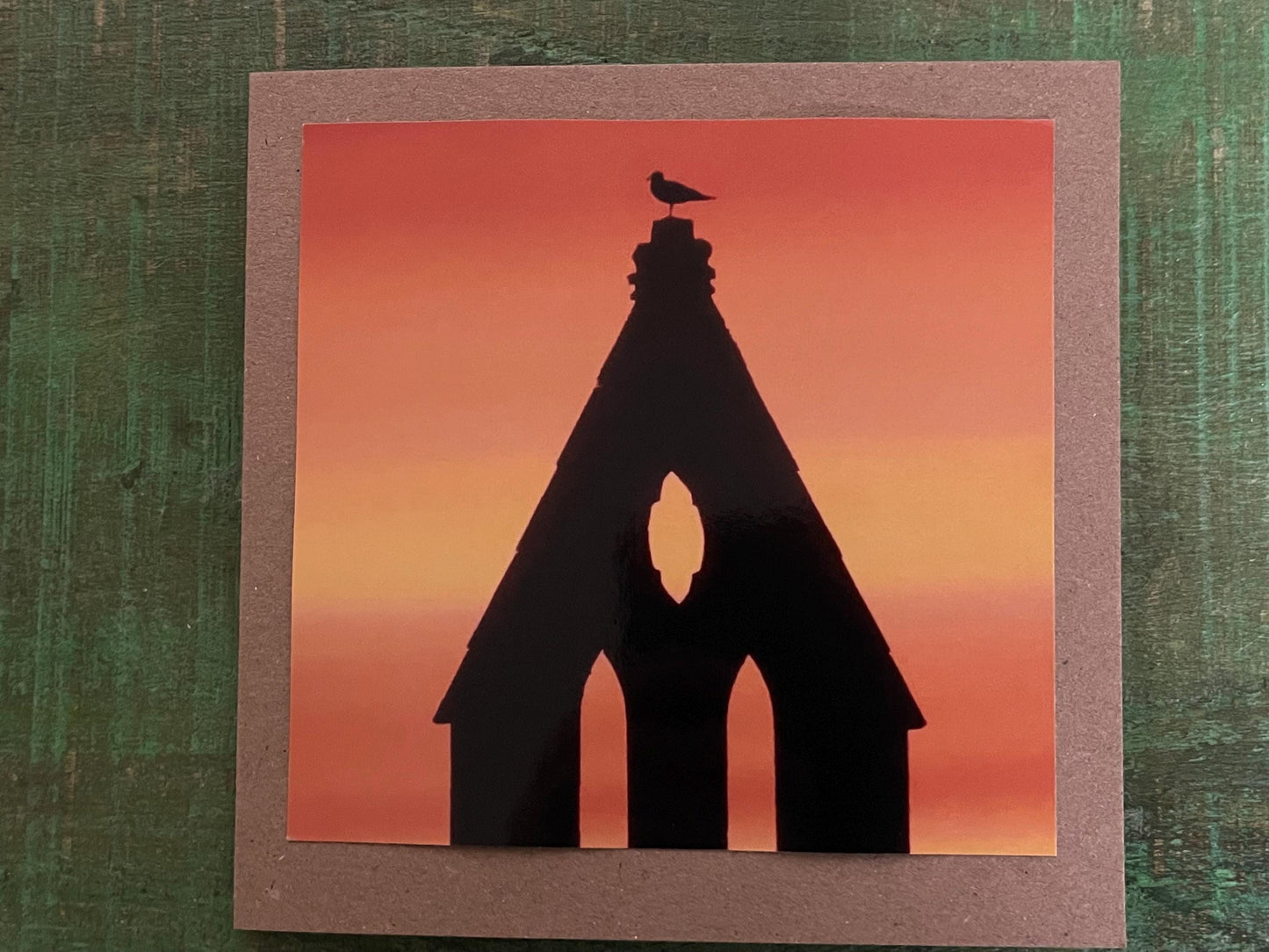 Sunset photo card. Handmade card, recycled card, unusual card, condolence card, birthday card, eco friendly cards, eco card, recycled card
