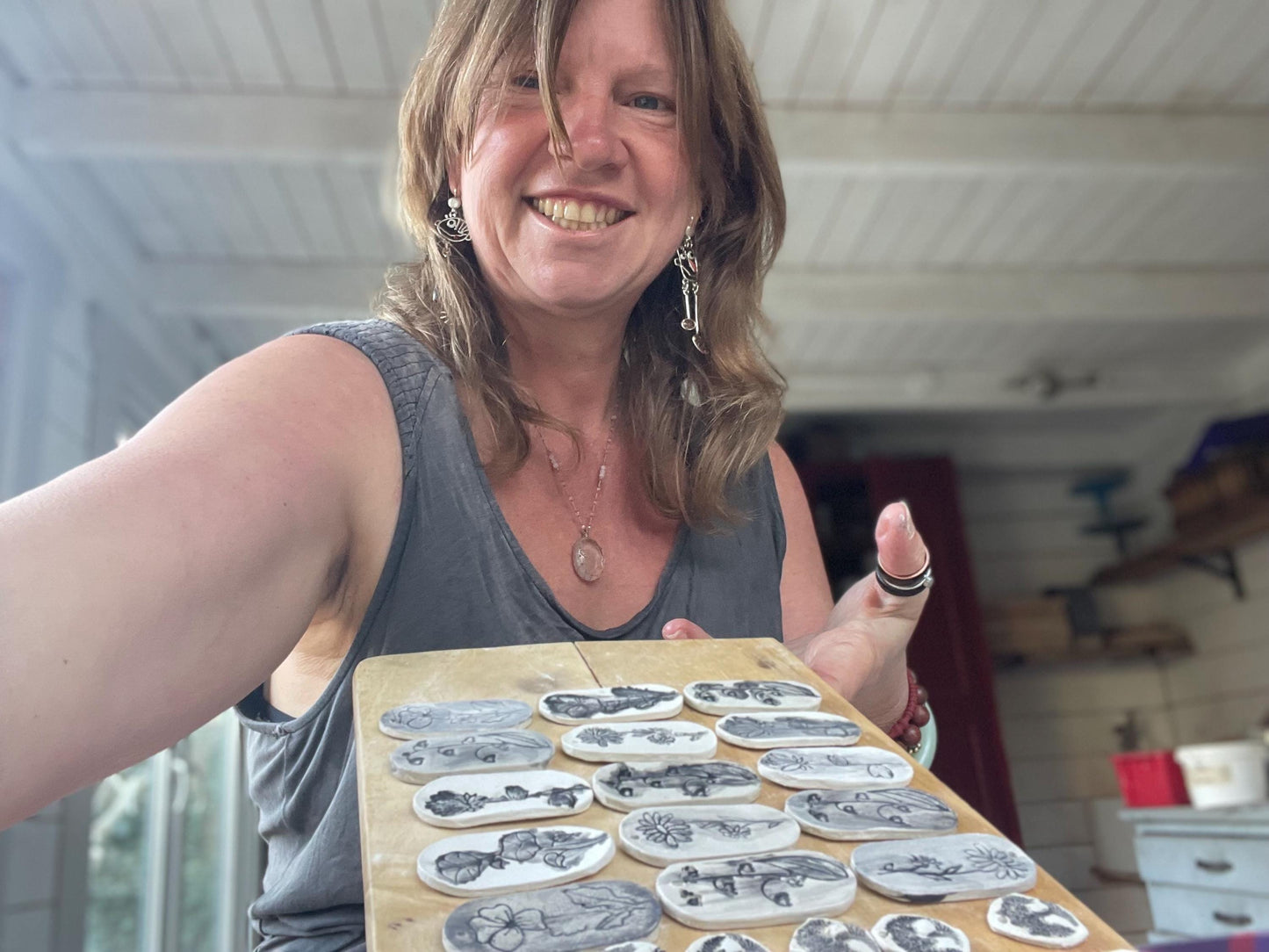 Handmade bee necklace. Eco friendly jewellery. Ethical pendants made with waste clay and recycled sterling silver. Ethical jewellery.