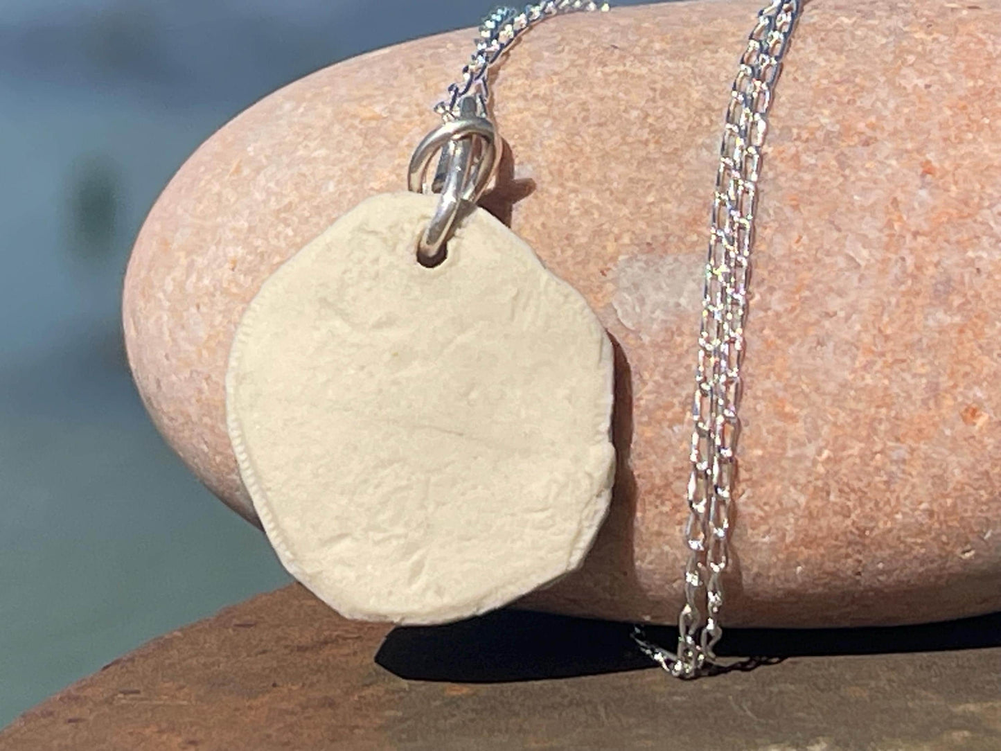 Handmade bee necklace. Eco friendly jewellery. Ethical pendants made with waste clay and recycled sterling silver. Ethical jewellery.