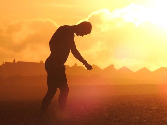 Sunset photo card. Handmade card, recycled card, seaside card, beach card, birthday card, eco friendly cards, eco card, recycled card