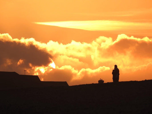 Sunset photo card. Handmade card, recycled card, seaside card, beach card, birthday card, eco friendly cards, eco card, recycled card