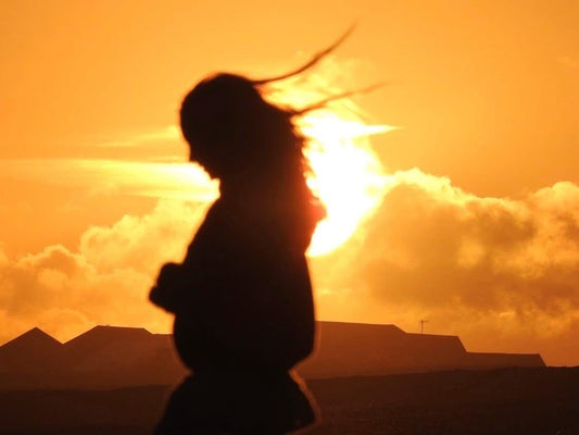 Sunset photo card. Handmade card, recycled card, seaside card, beach card, birthday card, eco friendly cards, eco card, recycled card