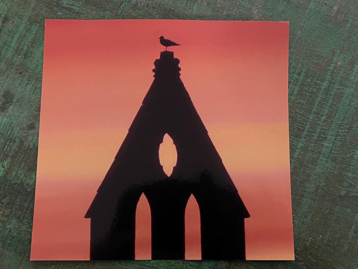 Sunset photo card. Handmade card, recycled card, unusual card, condolence card, birthday card, eco friendly cards, eco card, recycled card