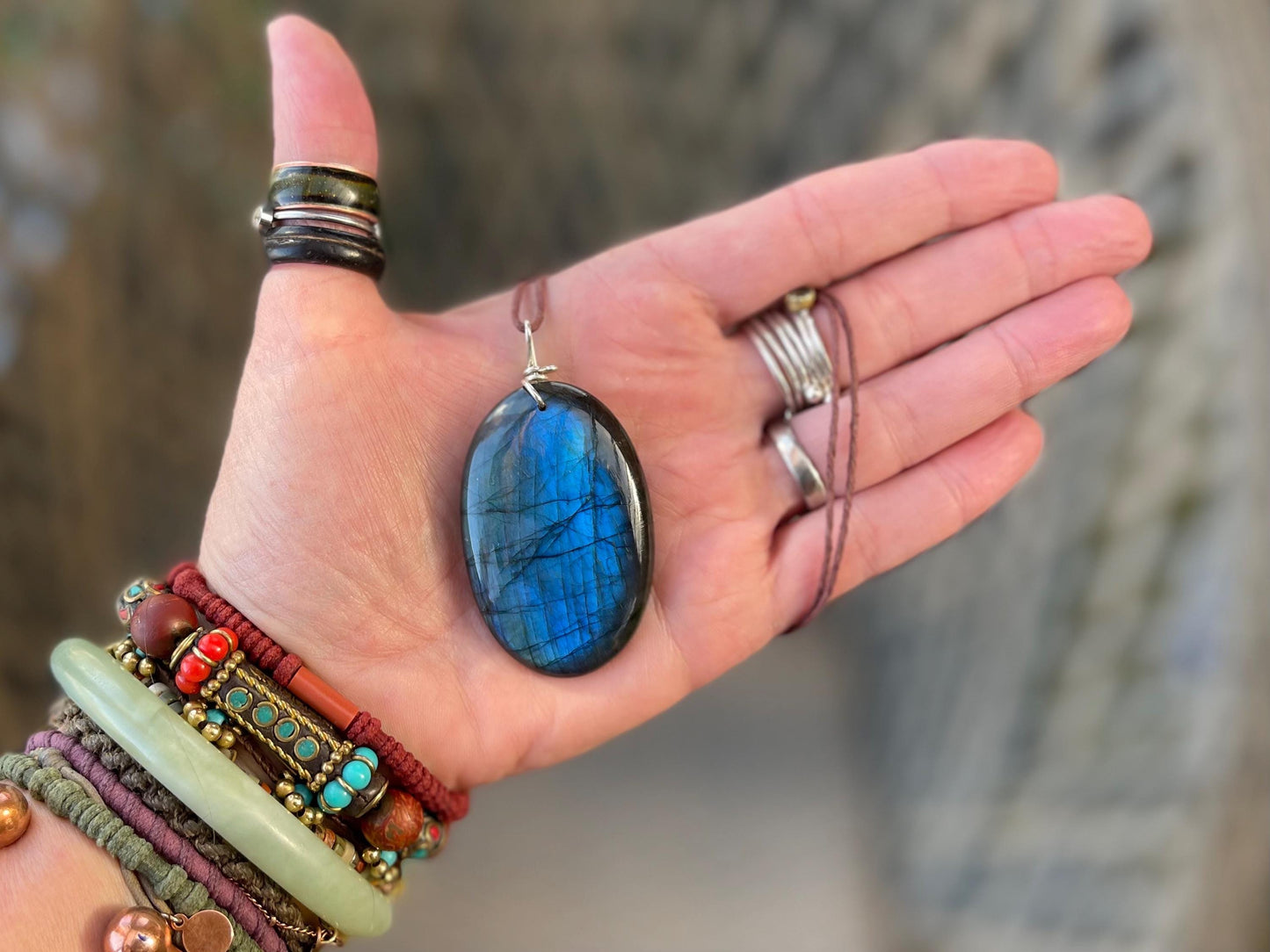 Labradorite necklace, labradorite jewellery, boho gift for her, unusual necklace, ethical jewellery, handmade necklace, labradorite pendant