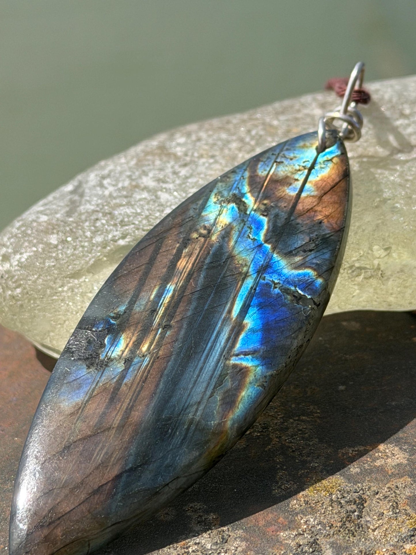 Labradorite necklace, labradorite jewellery, boho gift for her, unusual necklace, ethical jewellery, handmade necklace, labradorite pendant