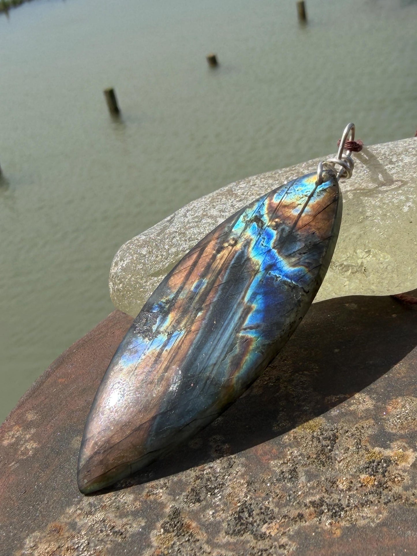Labradorite necklace, labradorite jewellery, boho gift for her, unusual necklace, ethical jewellery, handmade necklace, labradorite pendant