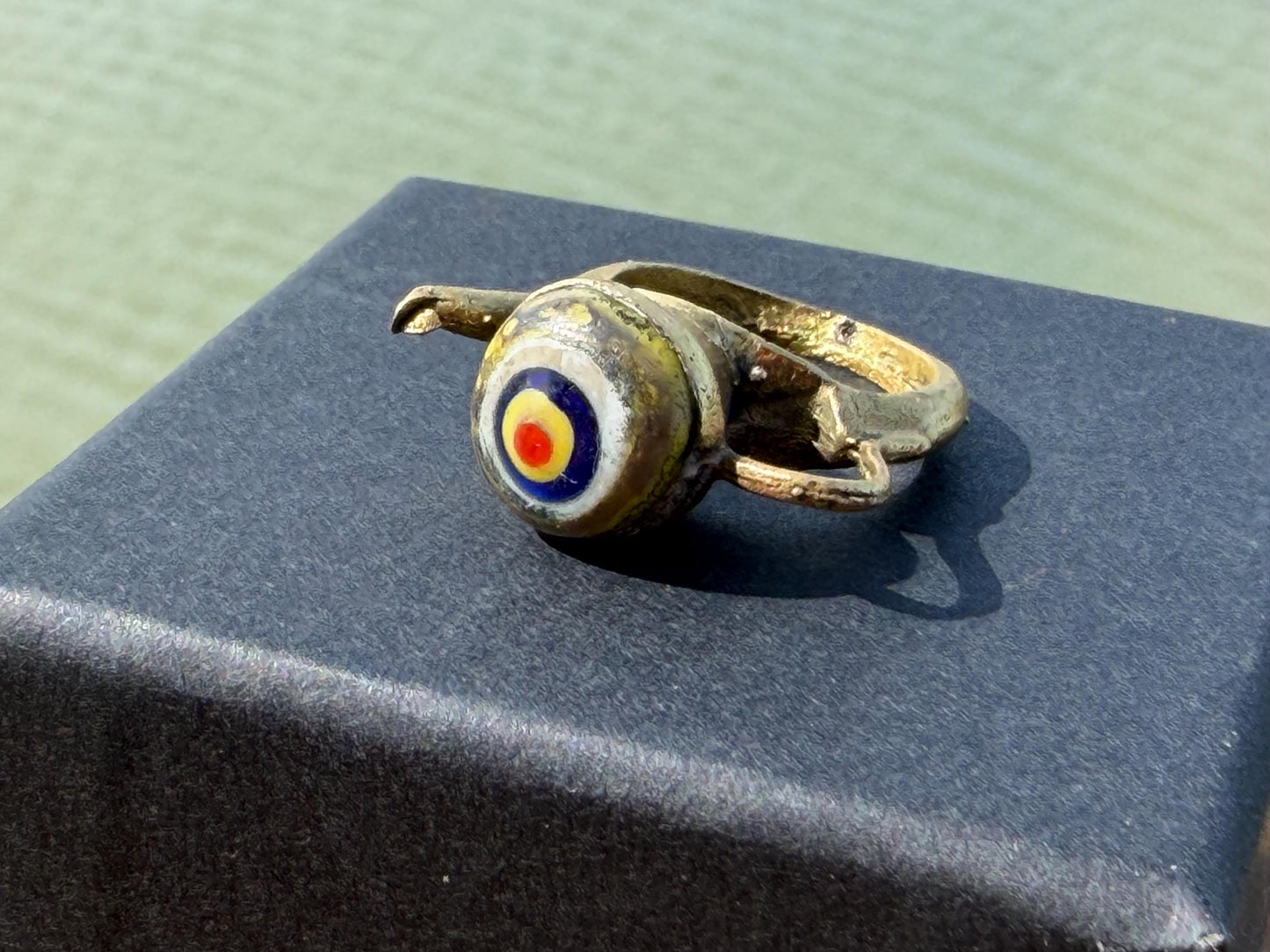 Fabulous vintage tea pot ring, large red ring, boho vintage jewellery, ethical jewellery, gypsy ring. Gypsy jewellery, statement jewellery