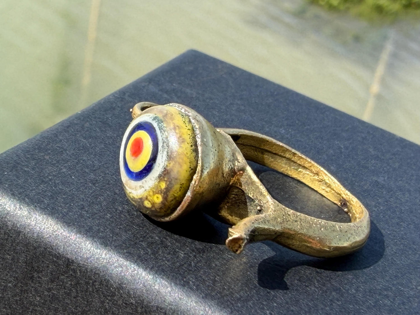 Fabulous vintage tea pot ring, large red ring, boho vintage jewellery, ethical jewellery, gypsy ring. Gypsy jewellery, statement jewellery