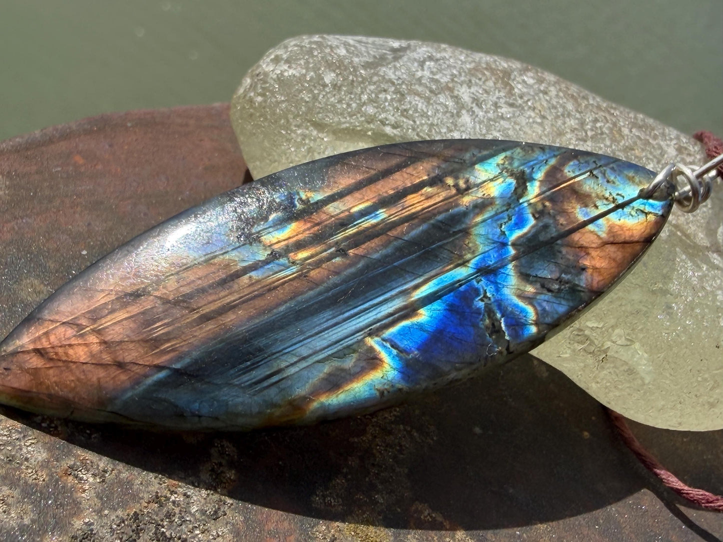 Labradorite necklace, labradorite jewellery, boho gift for her, unusual necklace, ethical jewellery, handmade necklace, labradorite pendant