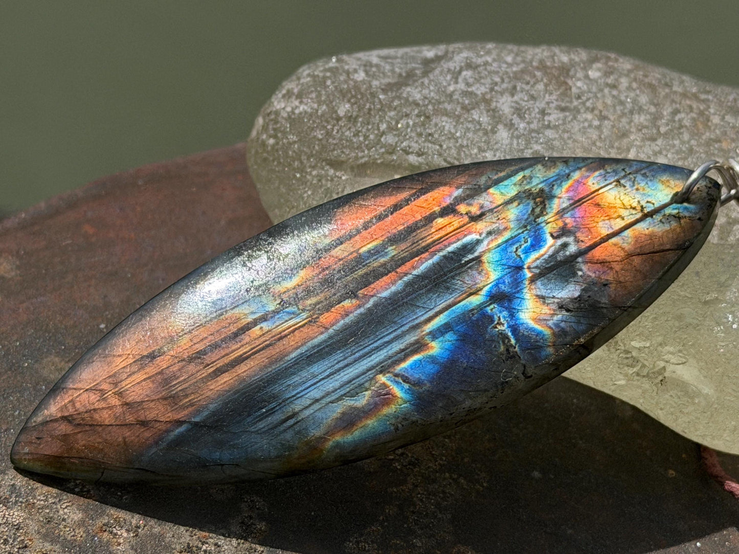 Labradorite necklace, labradorite jewellery, boho gift for her, unusual necklace, ethical jewellery, handmade necklace, labradorite pendant