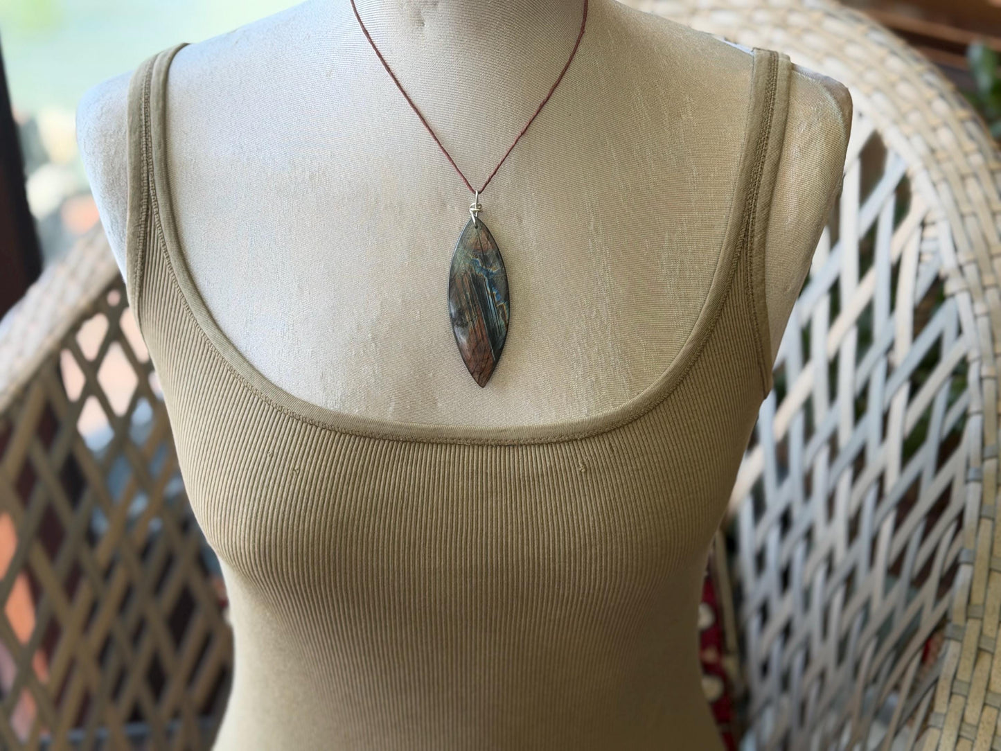 Labradorite necklace, labradorite jewellery, boho gift for her, unusual necklace, ethical jewellery, handmade necklace, labradorite pendant