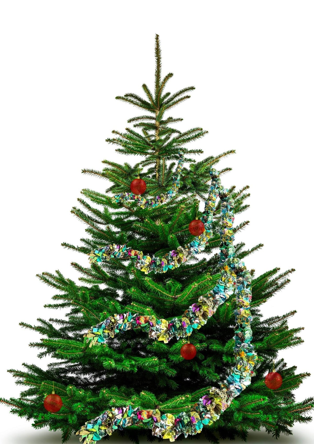 Eco friendly green tinsel! Ethical, sustainable and planet friendly. Handmade ethical Christmas decor. Green eco tinsel. Festive garland