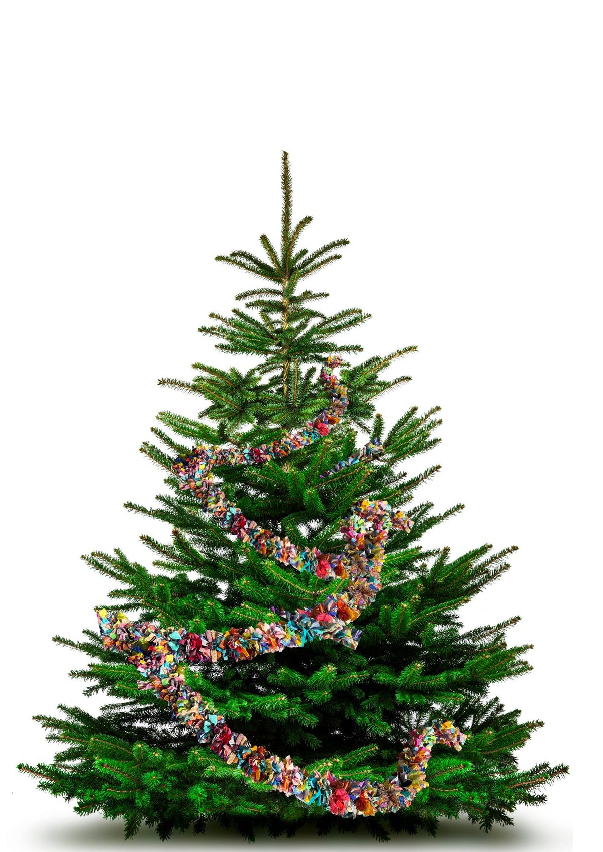 Eco friendly colourful tinsel! Ethical, sustainable and planet friendly. Handmade ethical Christmas decor. Long eco tinsel. Festive garland