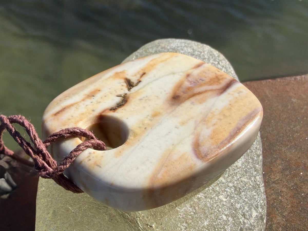Picasso jasper gemstone necklace. Ethical jewellery, orange gemstone pendants. Stunning unique jewellery. Unique gifts. Unique earrings.
