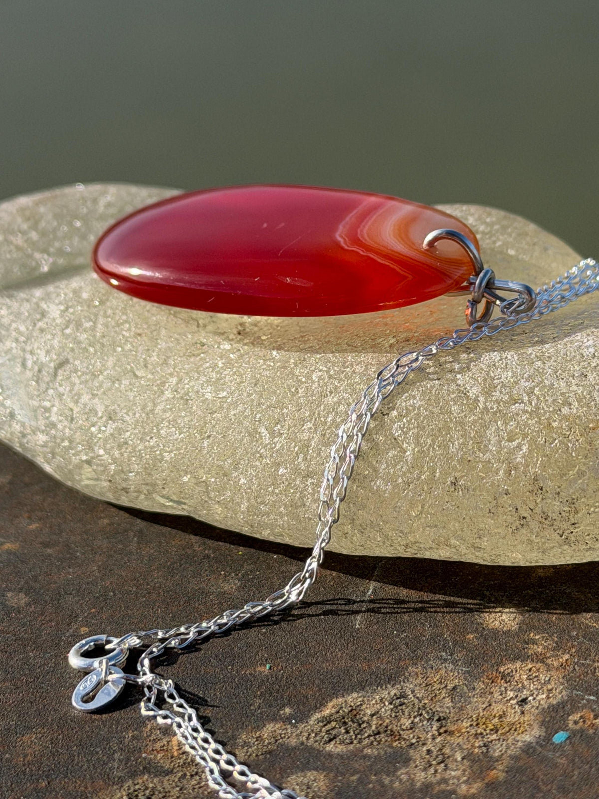 Agate necklace, ethical jewellery, bohemian necklace, unusual jewellery, agate pendant, white gemstone necklace. Boho jewellery