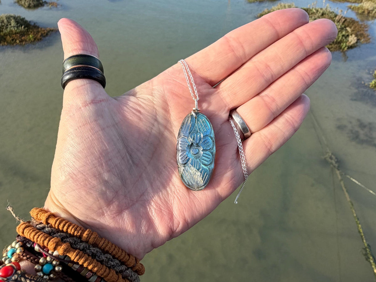 Labradorite necklace, labradorite jewellery, boho gift for her, unusual necklace, ethical jewellery, handmade necklace, labradorite pendant